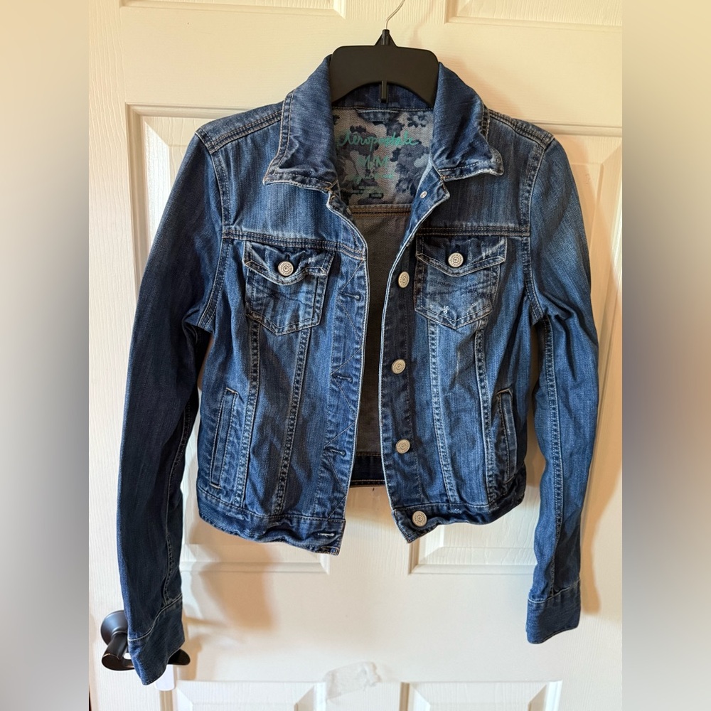 Aeropostale Classic Blue Denim Jacket. Size medium - Picture 4 of 12